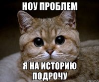 ноу проблем я на историю подрочу