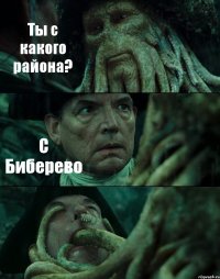 Ты с какого района? С Биберево 