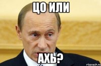 цо или ахь?