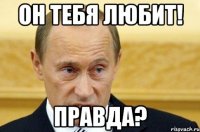 он тебя любит! правда?