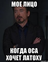 мое лицо когда оса хочет латоху