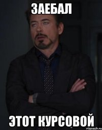 заебал этот курсовой