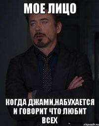 мое лицо когда джами,набухается и говорит что любит всех