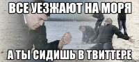 все уезжают на моря а ты сидишь в твиттере