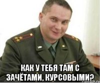  как у тебя там с зачётами, курсовыми?