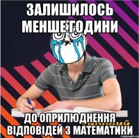залишилось менше години до оприлюднення відповідей з математики