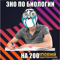 зно по биологии на 200