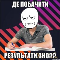 де побачити результати зно??