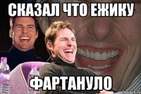 сказал что ежику фартануло