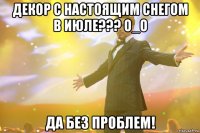 декор с настоящим снегом в июле??? о_о да без проблем!