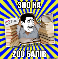 зно на 200 балів