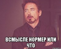  всмысле нормер или что