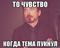 то чувство когда тема пукнул