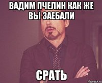 вадим пчелин как же вы заебали срать