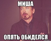 миша опять обиделся