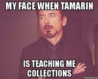 my face when tamarin is teaching me collections