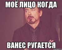 моё лицо когда ванес ругается