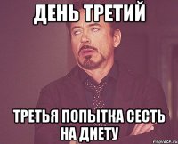 день третий третья попытка сесть на диету