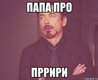 папа про пррири