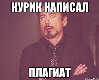 курик написал плагиат