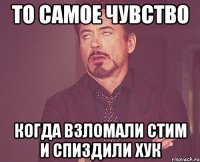 то самое чувство когда взломали стим и спиздили хук