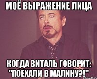 моё выражение лица когда виталь говорит: "поехали в малину?!"