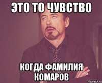 это то чувство когда фамилия комаров