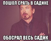 пошол срать в садике обосрал весь садик