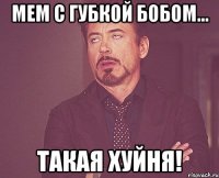 мем с губкой бобом... такая хуйня!