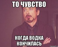 то чувство когда водка кончилась