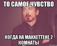 то самое чувство когда на манхеттенe 2 комнаты