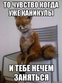 то чувство когда уже каникулы и тебе нечем заняться