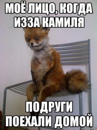 моё лицо, когда изза камиля подруги поехали домой