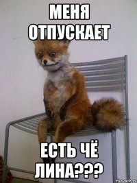 меня отпускает есть чё лина???