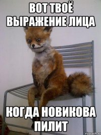 вот твоё выражение лица когда новикова пилит