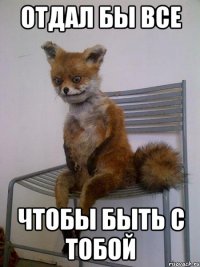 отдал бы все чтобы быть с тобой