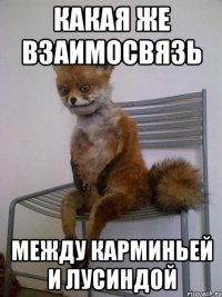 какая же взаимосвязь между карминьей и лусиндой