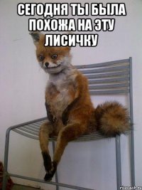сегодня ты была похожа на эту лисичку 