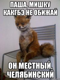 паша, мишку какгбэ не обижай он местный, челябинский