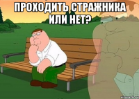 проходить стражника или нет? 