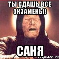 ты сдашь все экзамены! саня
