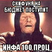 скифуня на бюджет поступит инфа 100 проц