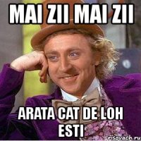 mai zii mai zii arata cat de loh esti