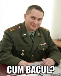  cum bacul?