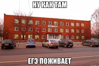 ну как там егэ поживает