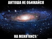 антоша не обижайся на меня кису:*