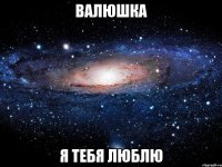 валюшка я тебя люблю
