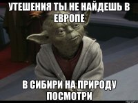 утешения ты не найдешь в европе в сибири на природу посмотри