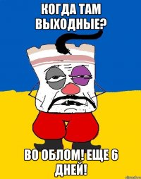 когда там выходные? во облом! еще 6 дней!