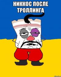 никкос после троллинга 